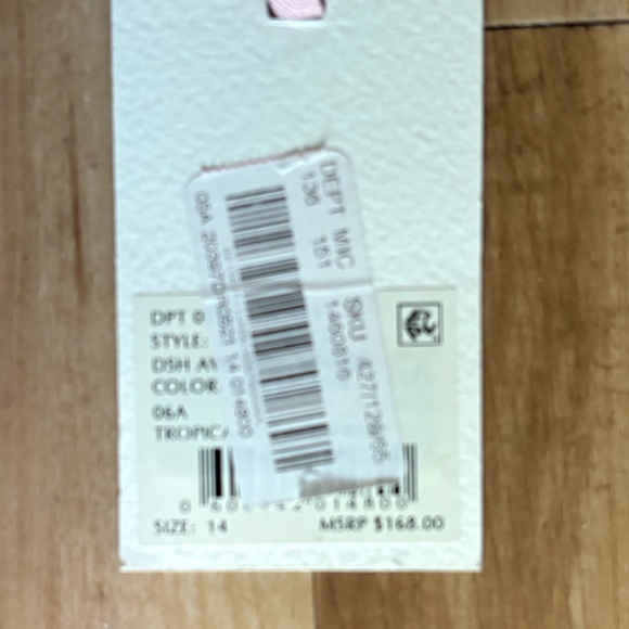 Alex Marie Eyelet Over Black and White Striped Dress 14 NWT - Picture 6 of 8